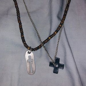 NWOT American Eagle Crosses Necklace
